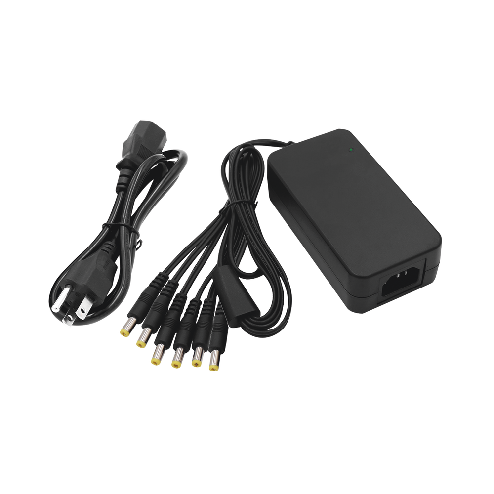 6-Output Power Supply, 12 Vdc / 6 Amp Male Jack Type