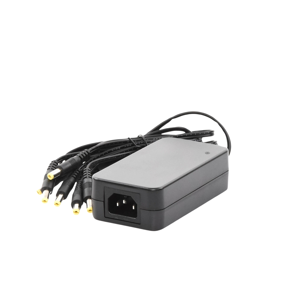 6-Output Power Supply, 12 Vdc / 6 Amp Male Jack Type
