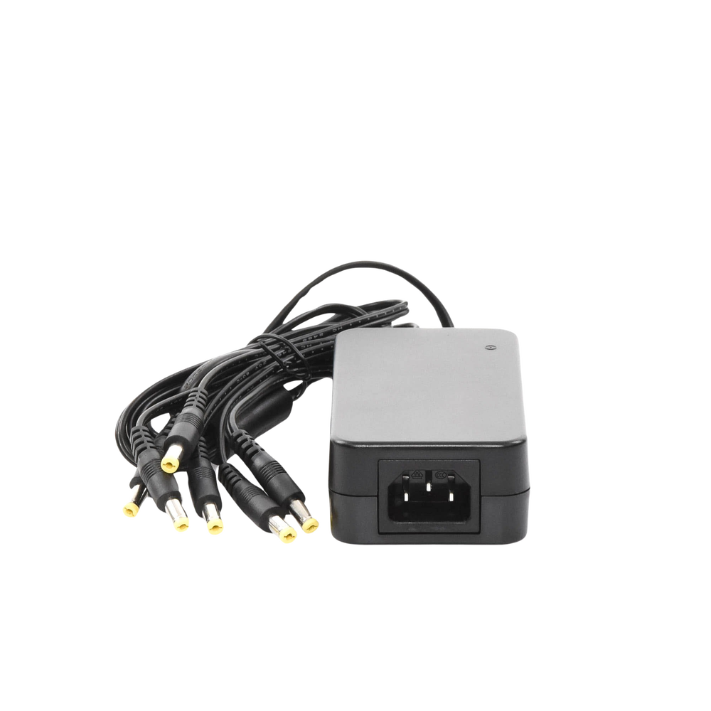 6-Output Power Supply, 12 Vdc / 6 Amp Male Jack Type