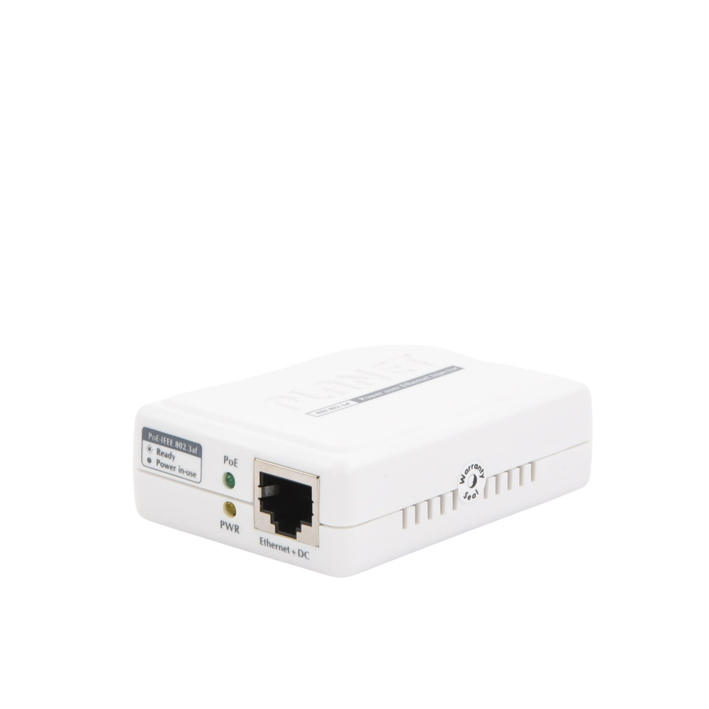 Inyector PoE 802.3af de 1 Puerto 10/100 Mbps (Mid-Span), Hasta 15.4 W