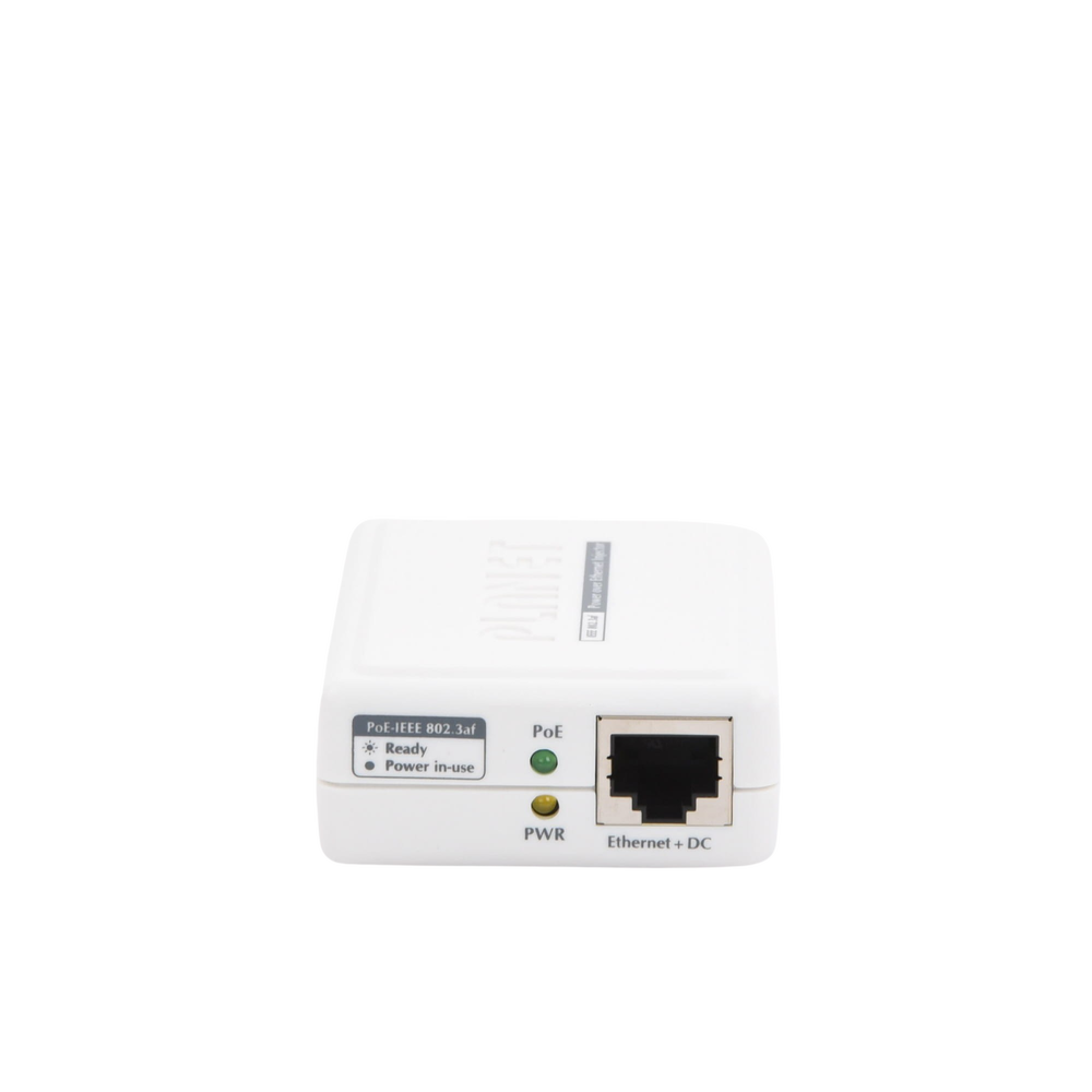 Inyector PoE 802.3af de 1 Puerto 10/100 Mbps (Mid-Span), Hasta 15.4 W