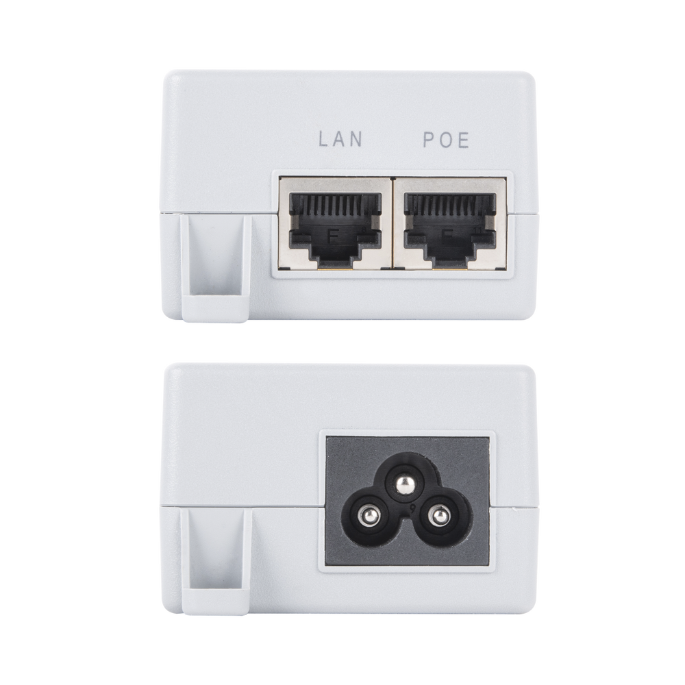 Gigabit Passive PoE wall injector for C5x, C5c, from Mimosa, output voltage 24Vdc.