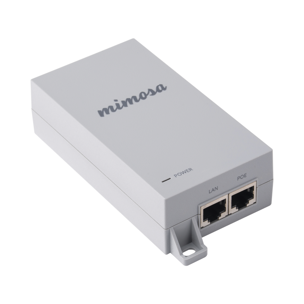 Gigabit 50 VDC Passive PoE Injector for A5-14, A5c, B5c, B5, B11, B24, C5c, C5x Mimosa radios