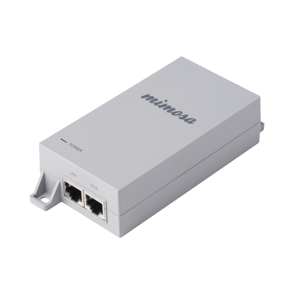 Inyector PoE Pasivo Gigabit 50 Vcd para radios A5-14, A5c, B5c, B5, B11, B24, C5c, C5x Mimosa