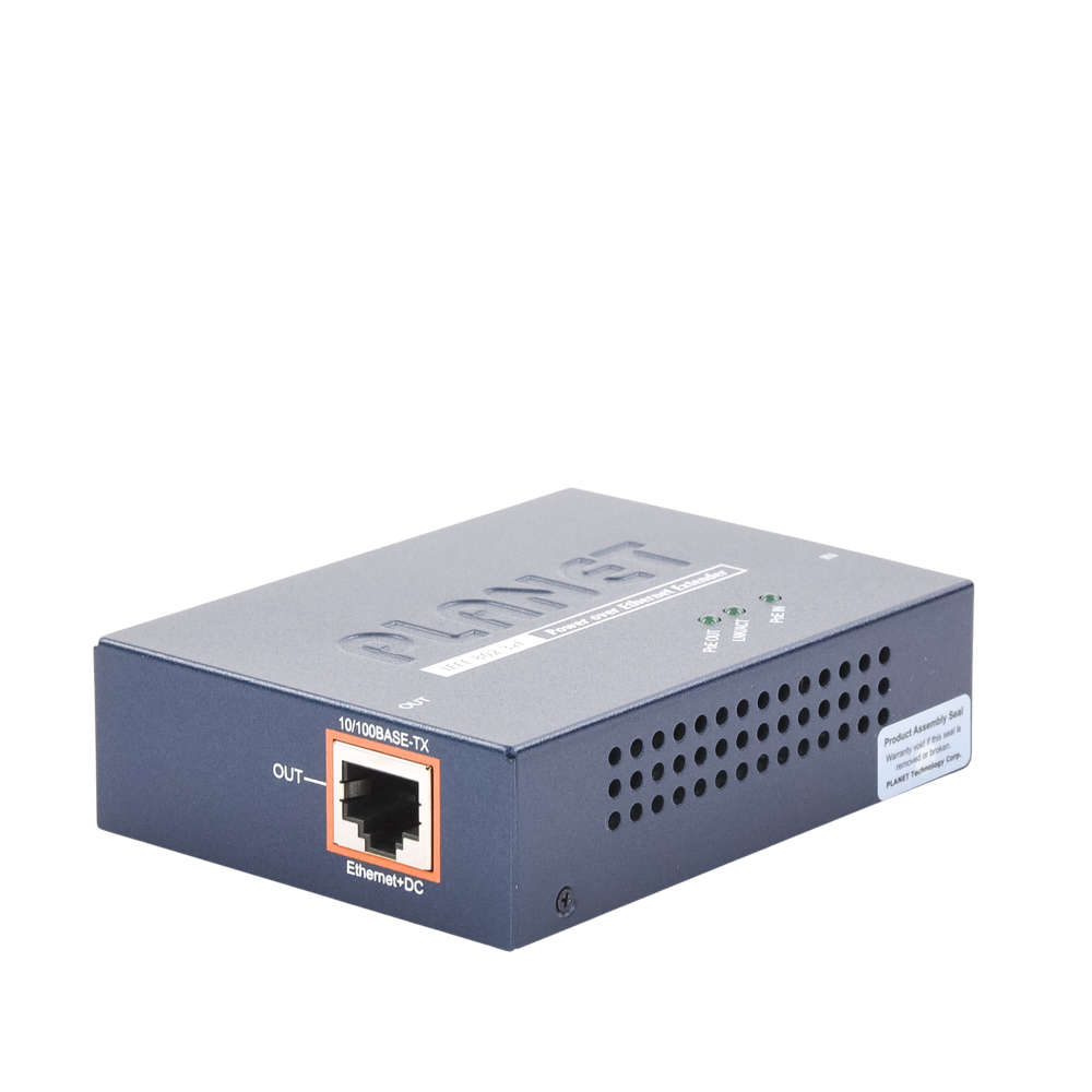 100m PoE 802.3af extender with 1 port 10/100 Mbps