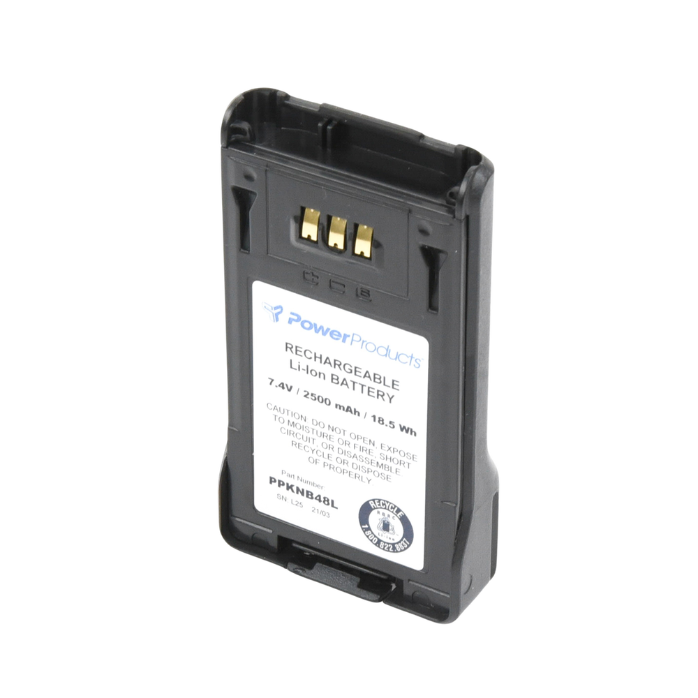 Li-Ion Battery 7.4V, 2500 mAh, 19.2 Wh, for Kenwood NEXEDGE NX200, NX300, TK5220, TK5320 (Japanese Cells).