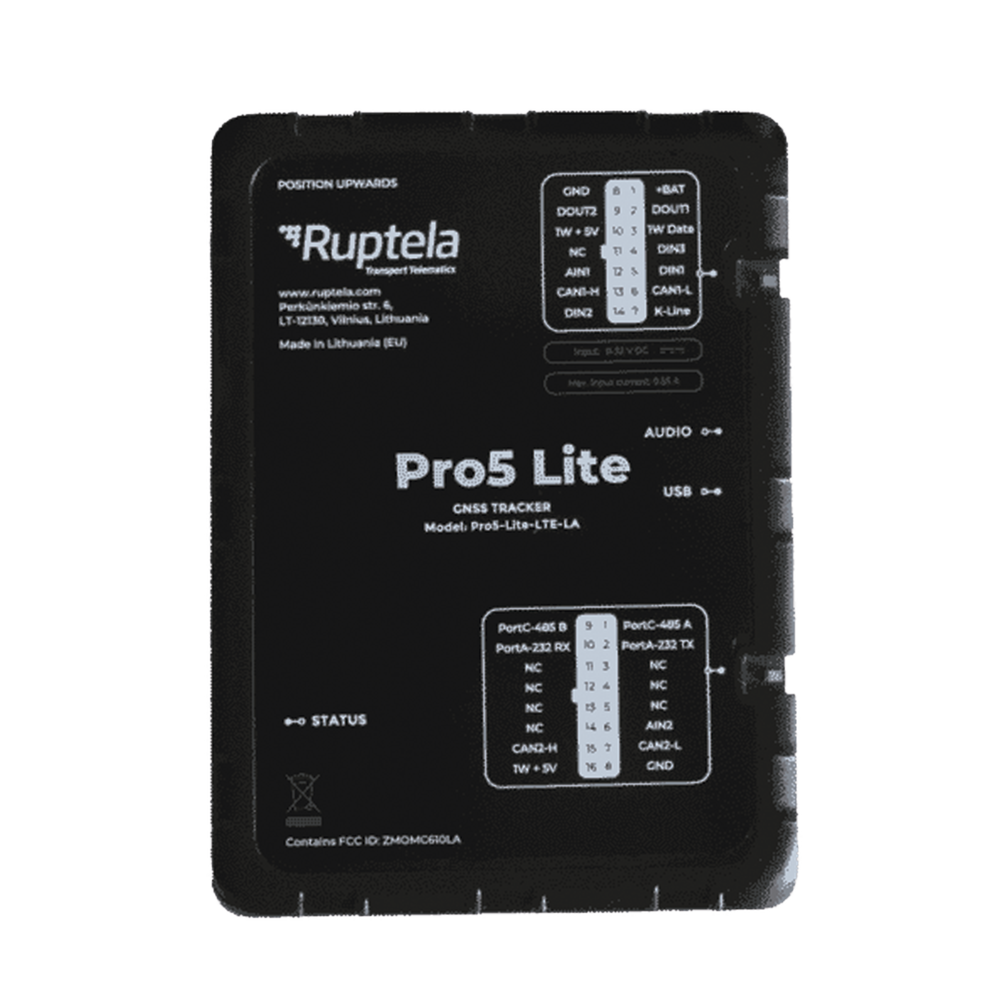 Rastreador 4G LTE CAT1/ Sensores Bluetooth / Vehiculos ligeros / Vehiculos pesados / Lectura CAN, OBD y LCV / Audio 2 vias / RFID