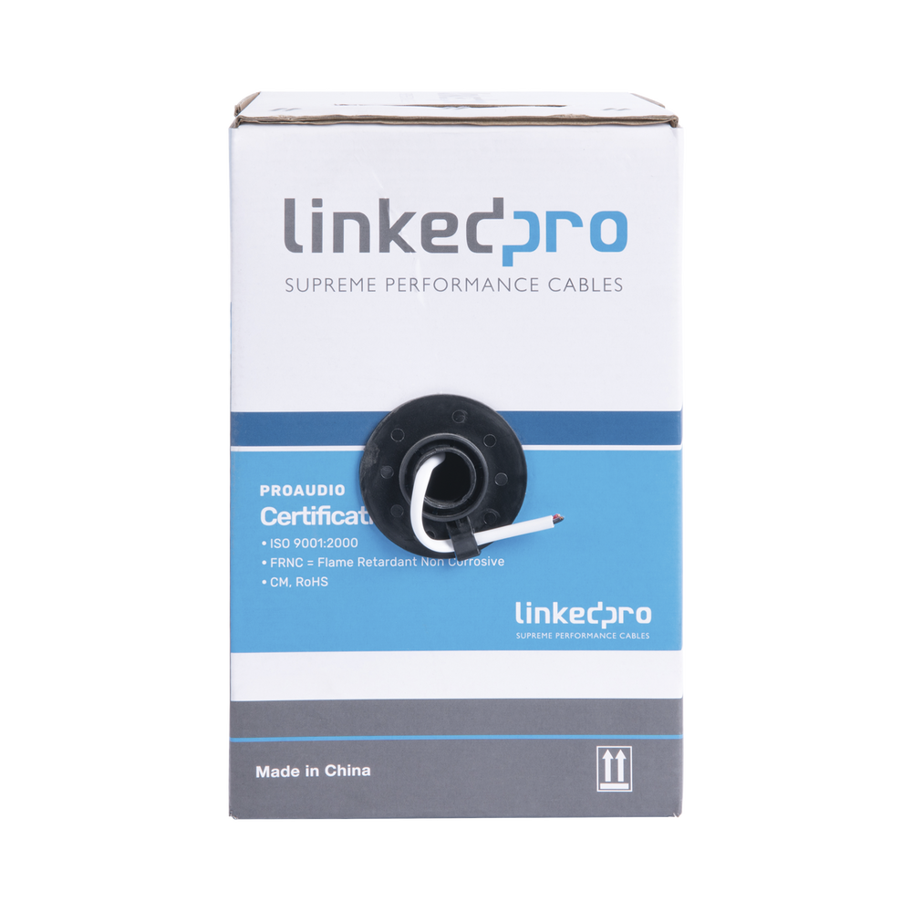 18 gauge 2-conductor professional audio cable for audio and automation applications 152m spool