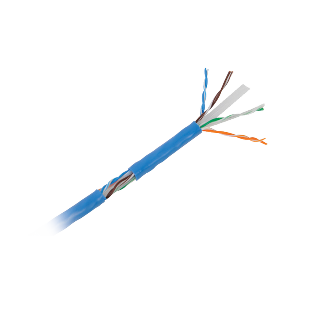 305m (1000ft) Cat6 Copper Aluminum Alloy (CCA) Cable Reel, Blue Economic Version. Indoor use.
