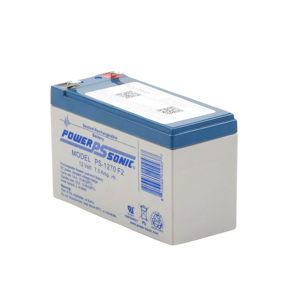 12V 12AH UL Listed Backup Battery / Ideal for Fire Detection Systems / Access Control / Intrusion / Video Surveillance / Type F2 Terminals