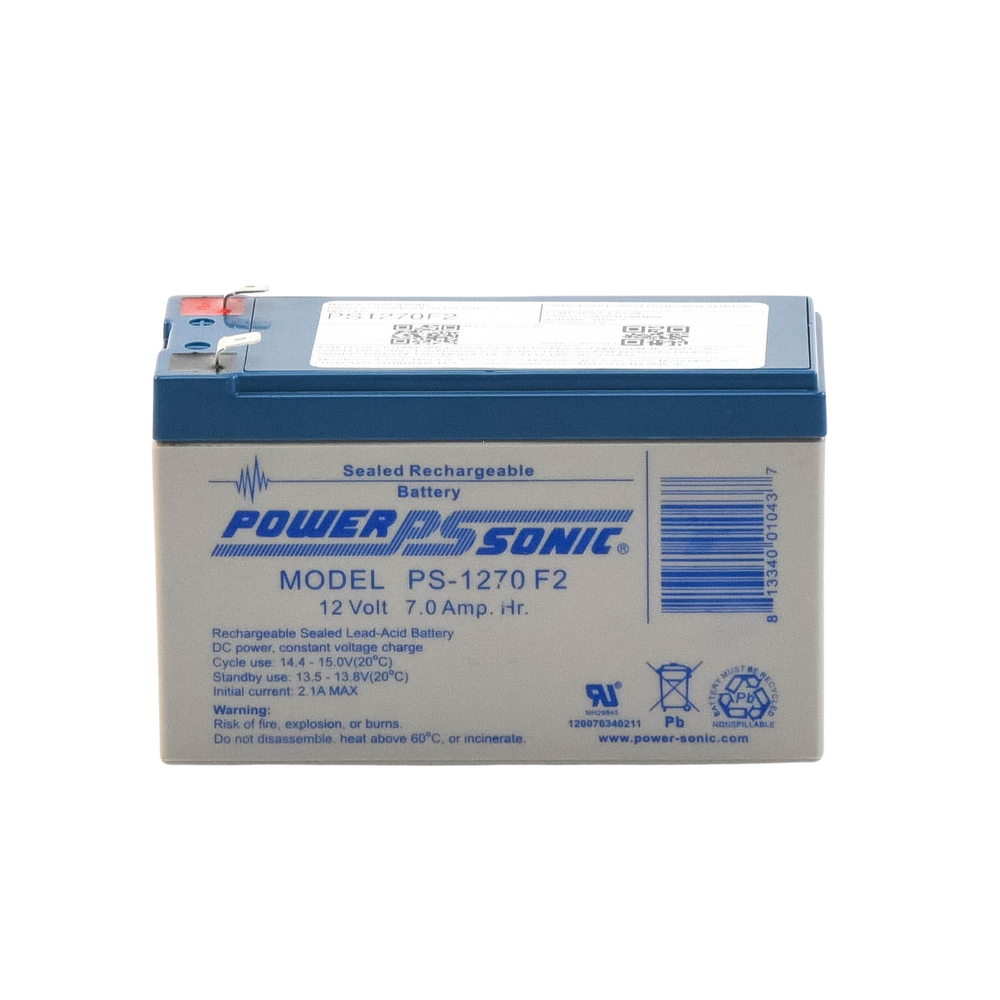 12V 12AH UL Listed Backup Battery / Ideal for Fire Detection Systems / Access Control / Intrusion / Video Surveillance / Type F2 Terminals