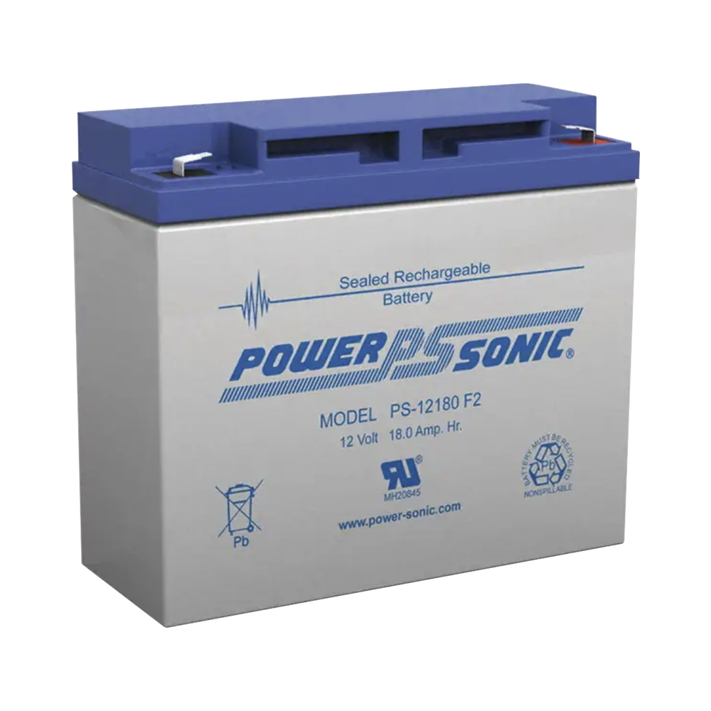 Batería de Respaldo UL de 12V 18AH / Ideal para Sistemas de Detección de Incendio / Control de Acceso / Intrusión / Videovigilancia / Terminales Tipo F2