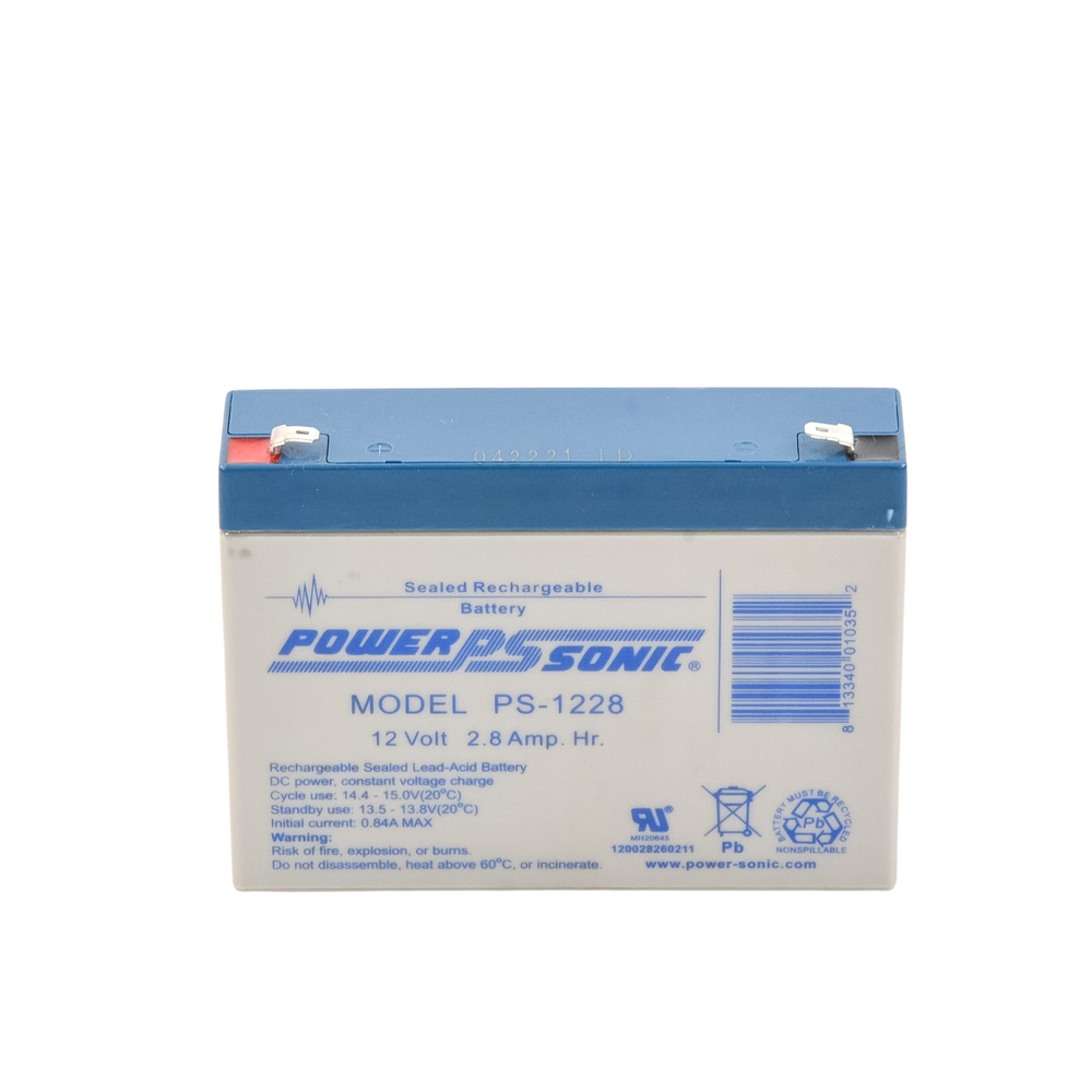 12V, 2.8AH UL Listed Backup Battery, Ideal for Fire Alarm Systems, Access Control, Intrusion, Video Surveillance, and Solar Power