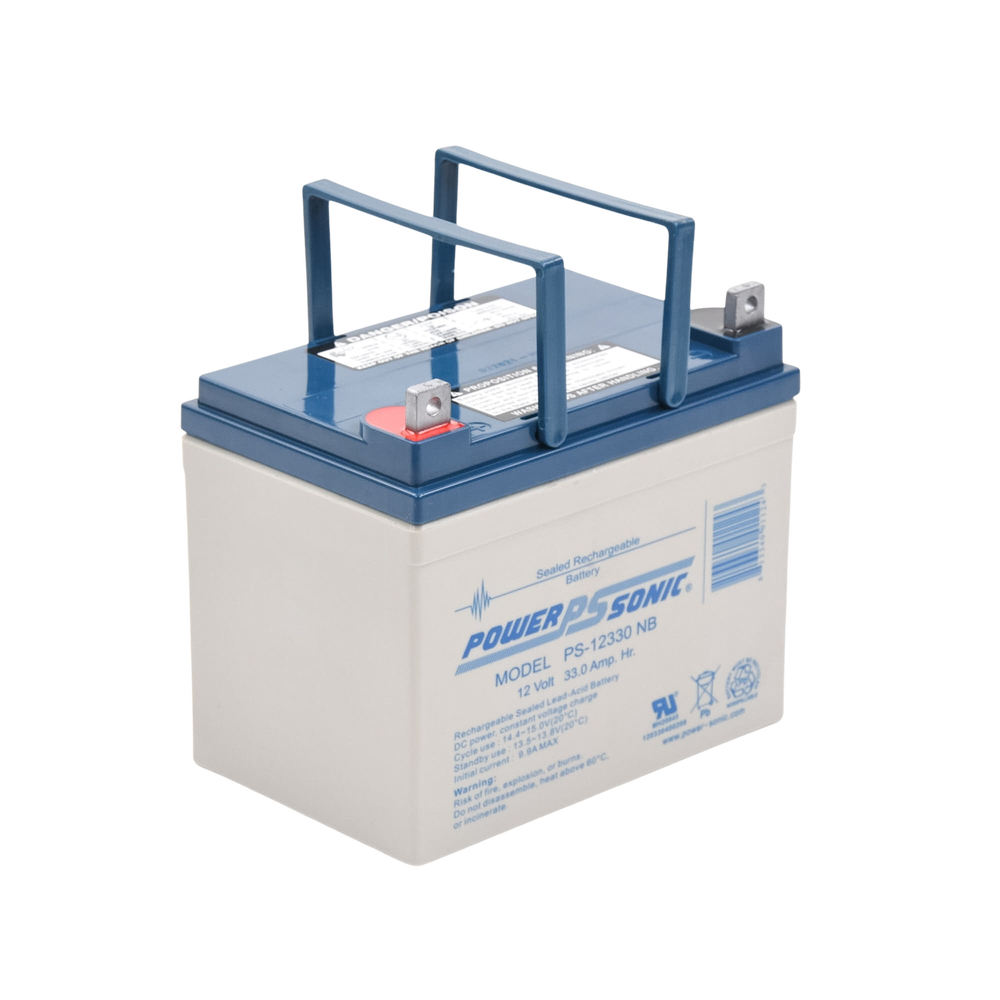 12V 33AH UL Listed Backup Battery, Ideal for Fire Detection, Access Control, Intrusion and Video Surveillance Systems