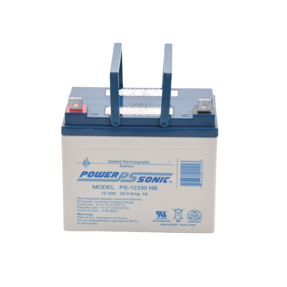 12V 33AH UL Listed Backup Battery, Ideal for Fire Detection, Access Control, Intrusion and Video Surveillance Systems