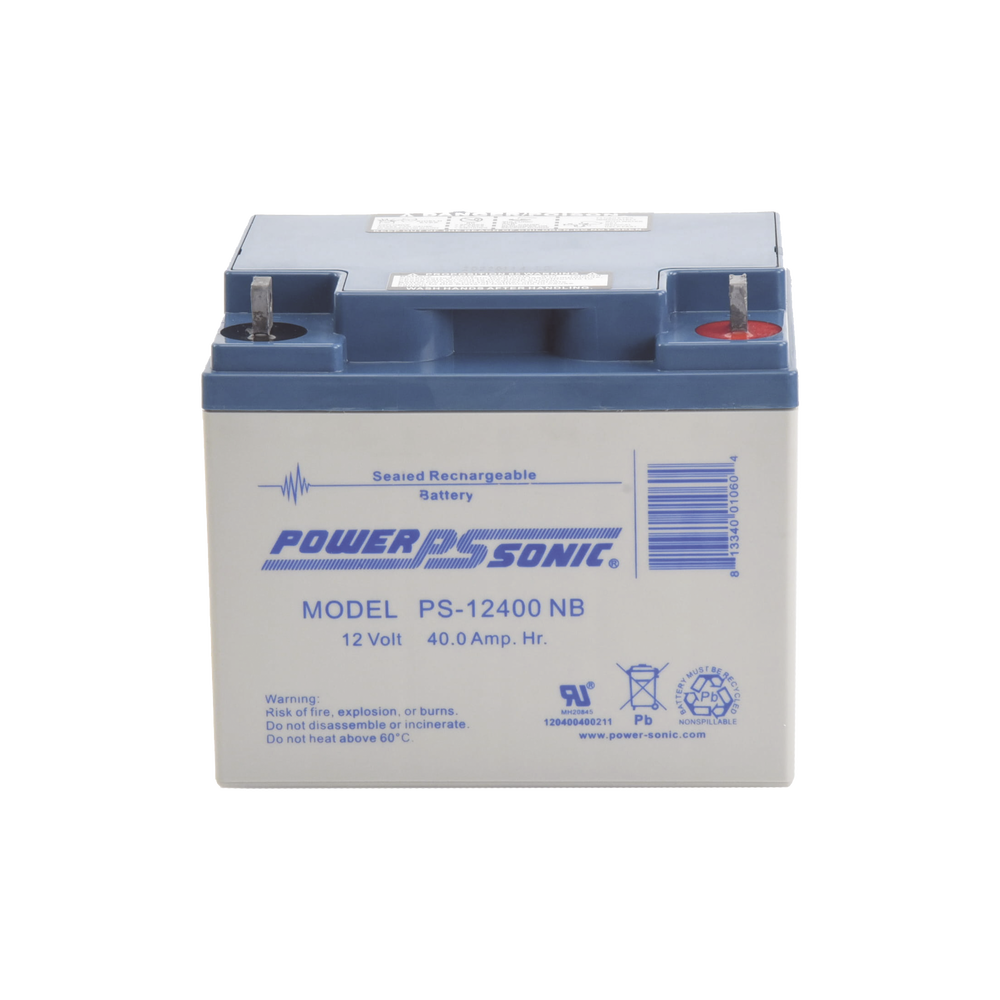 Batería de Respaldo UL de 12V 40AH / Ideal para Sistemas de Detección de Incendio / Control de Acceso / Intrusión / Videovigilancia / Terminales Tipo NB