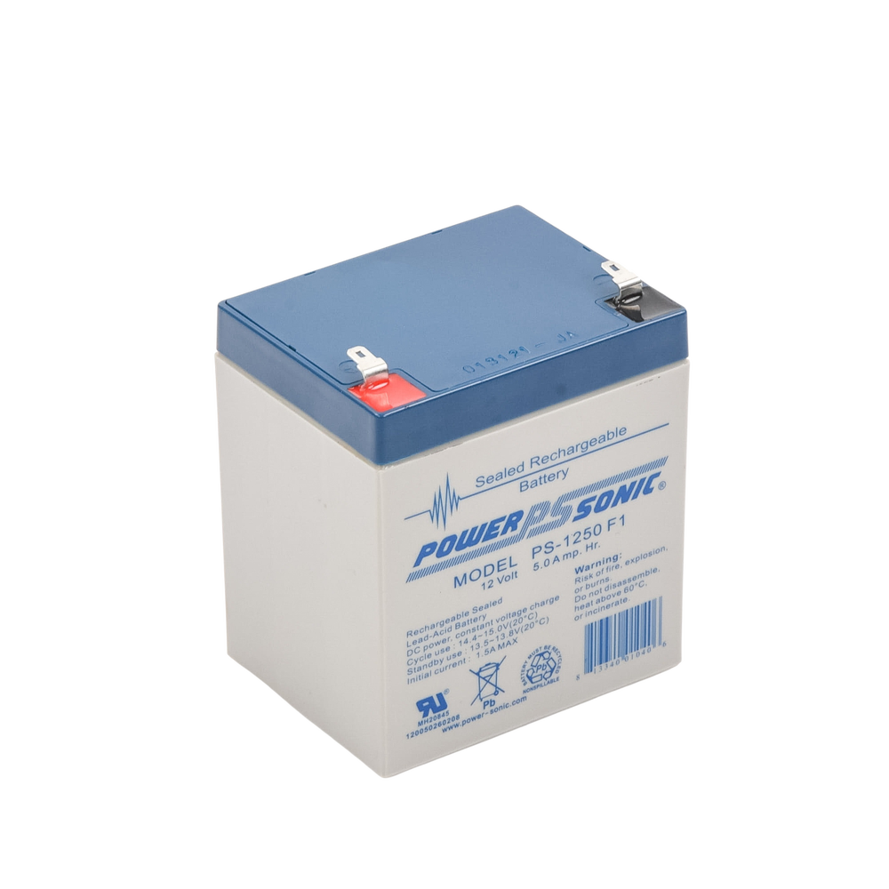 12V 5AH UL Listed Backup Battery / Ideal for Fire Detection Systems / Access Control / Intrusion / Video Surveillance / Type F1 Terminals