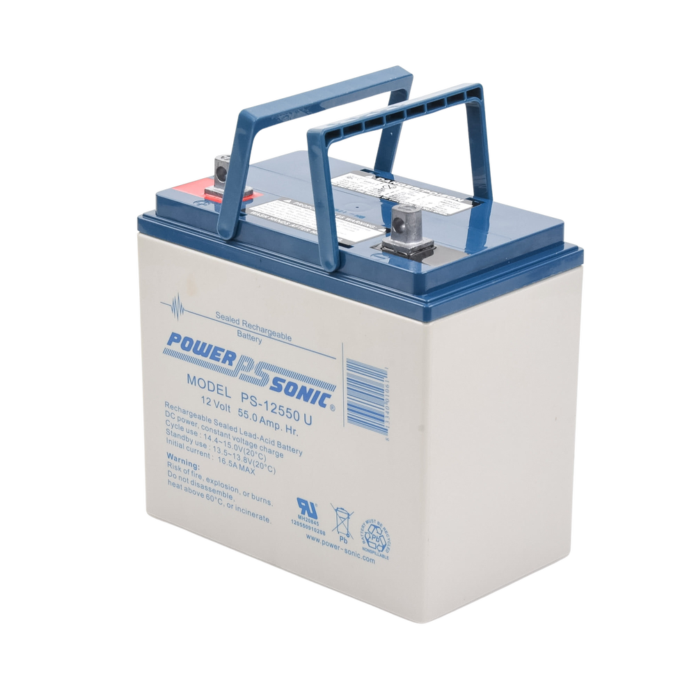 12V 55AH UL Listed Backup Battery, Ideal for Fire Detection, Access Control, Intrusion and Video Surveillance Systems
