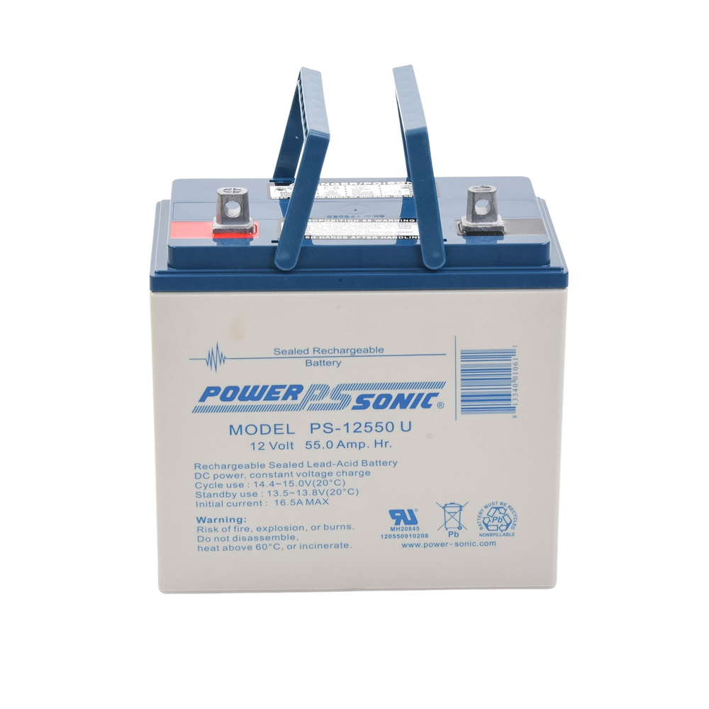 12V 55AH UL Listed Backup Battery, Ideal for Fire Detection, Access Control, Intrusion and Video Surveillance Systems