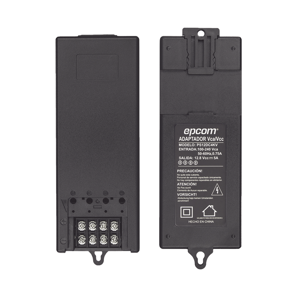 Fuente de Alimentación de 12 Vcd @ 5A / 4 Cámaras / FILTRO DE RUIDO ESPECIAL PARA CAMARAS 4K / Fusible Reseteable Inter Construido PTC / Protección Contra Sobre-Tensiones y Contra Cortocircuito / Recomendado para cámaras 4K.