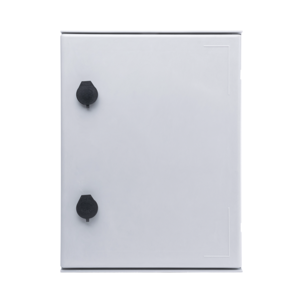 Gabinete de Poliéster IP65 Uso en Intemperie (300 x 400 x 200 mm) con Placa Trasera Interior (Incluye Chapa y Llave).