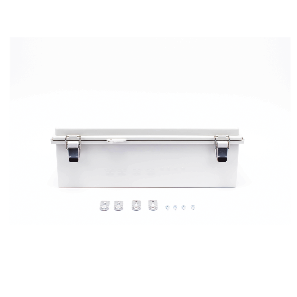 ABS Plastic Cabinet, IP66 Outdoor Use (350 x 460 x 160 mm) Stainless Steel Clasp Closure.