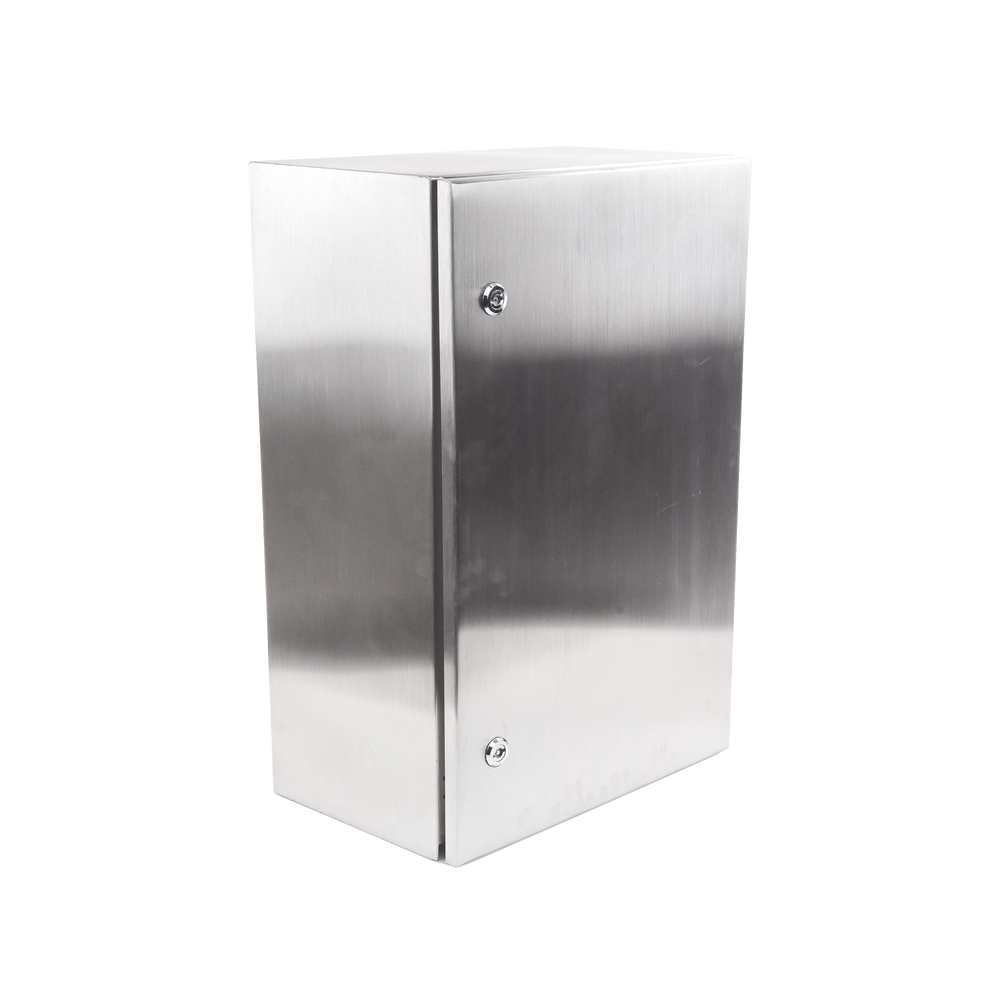 IP66 Stainless Steel Outdoor Cabinet (400 x 600 x 250 mm) with Galvanized Internal Plate.