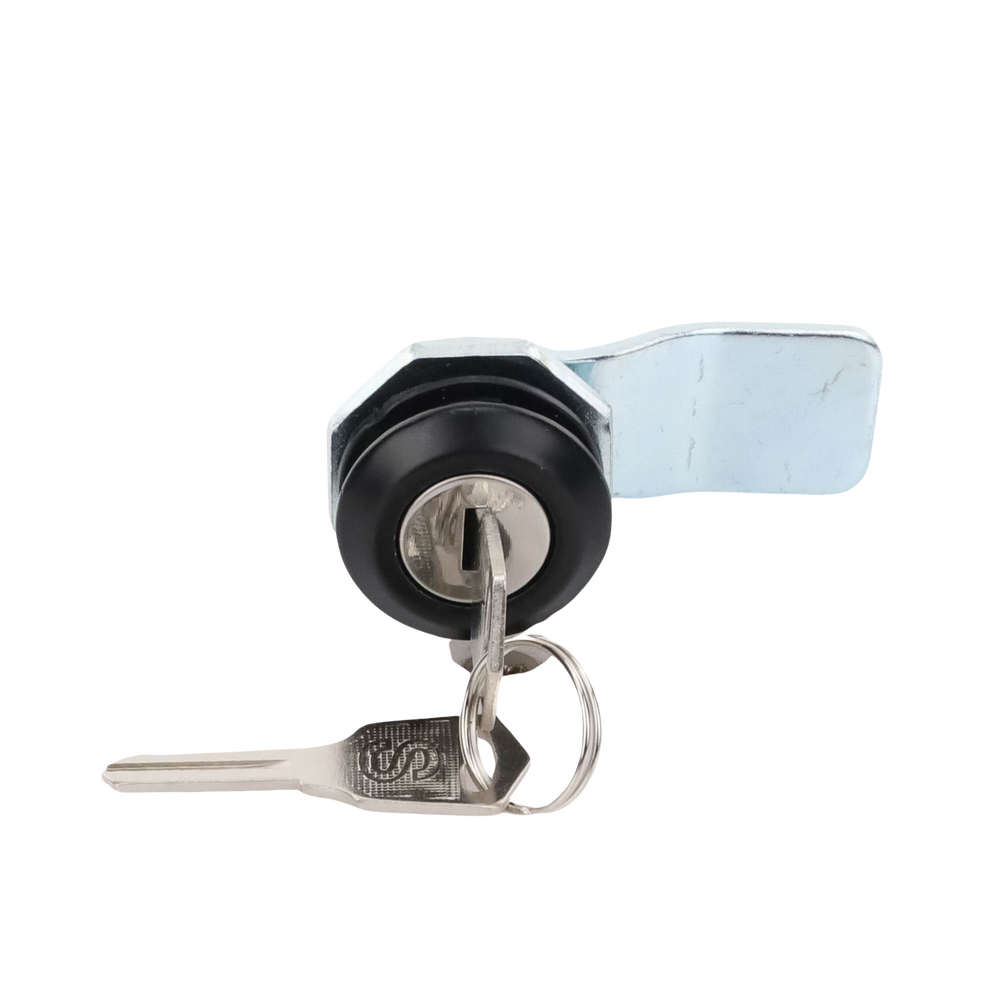 Cerradura con Paleta Metálica con 2 llaves para Gabinetes de Acero.