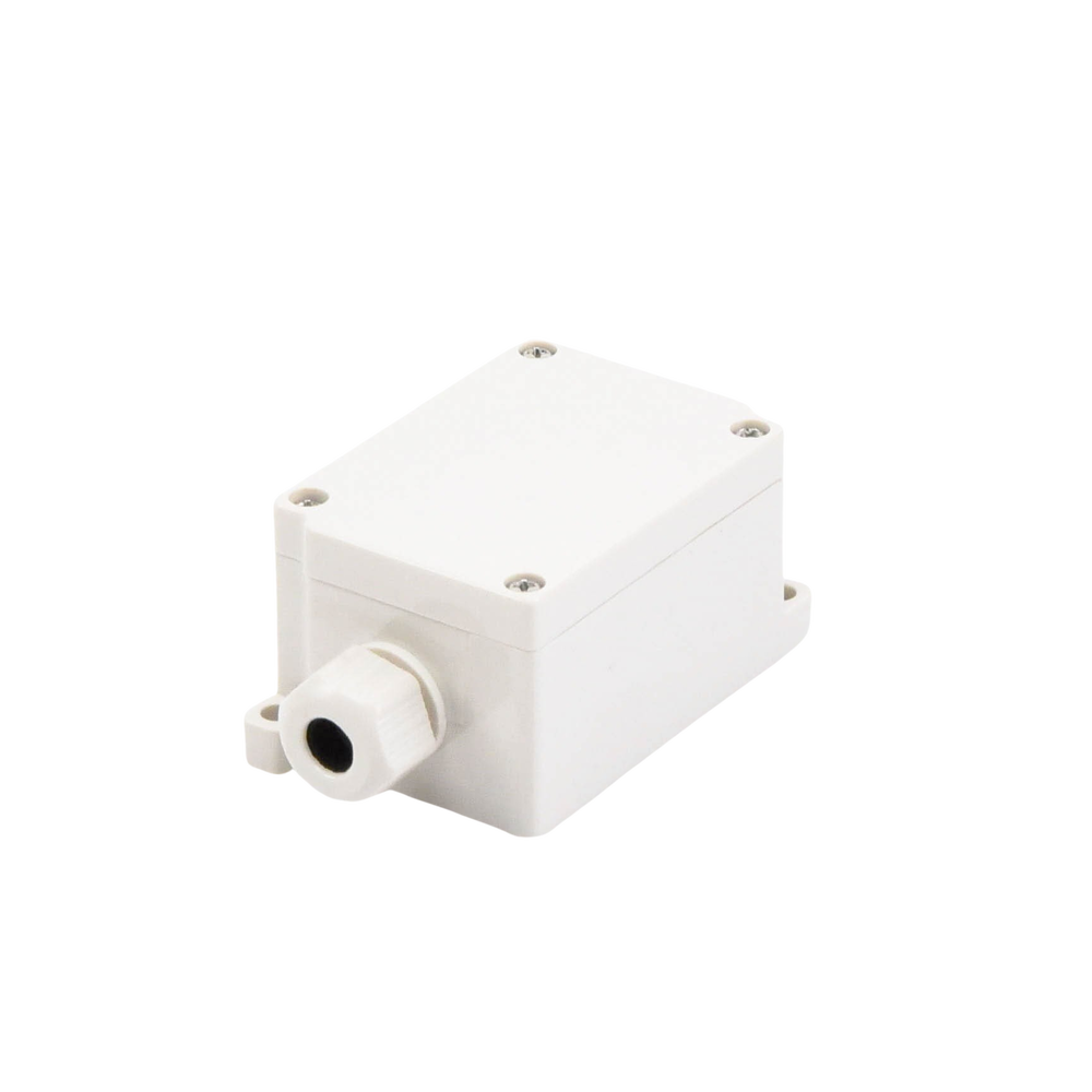 Outdoor Junction Box with Side Connection for 4 Lines (double screw). Includes glands.