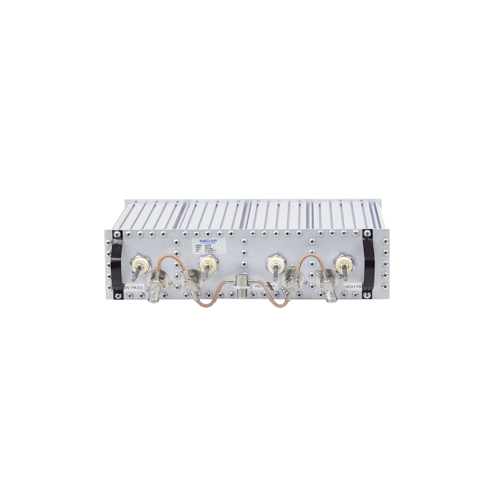 Duplexer Pasa Banda-Rechazo de Banda, 406-512 MHz, 4 Cav. de 4" por lado, 5 MHz, 350 Watt, N Hem.