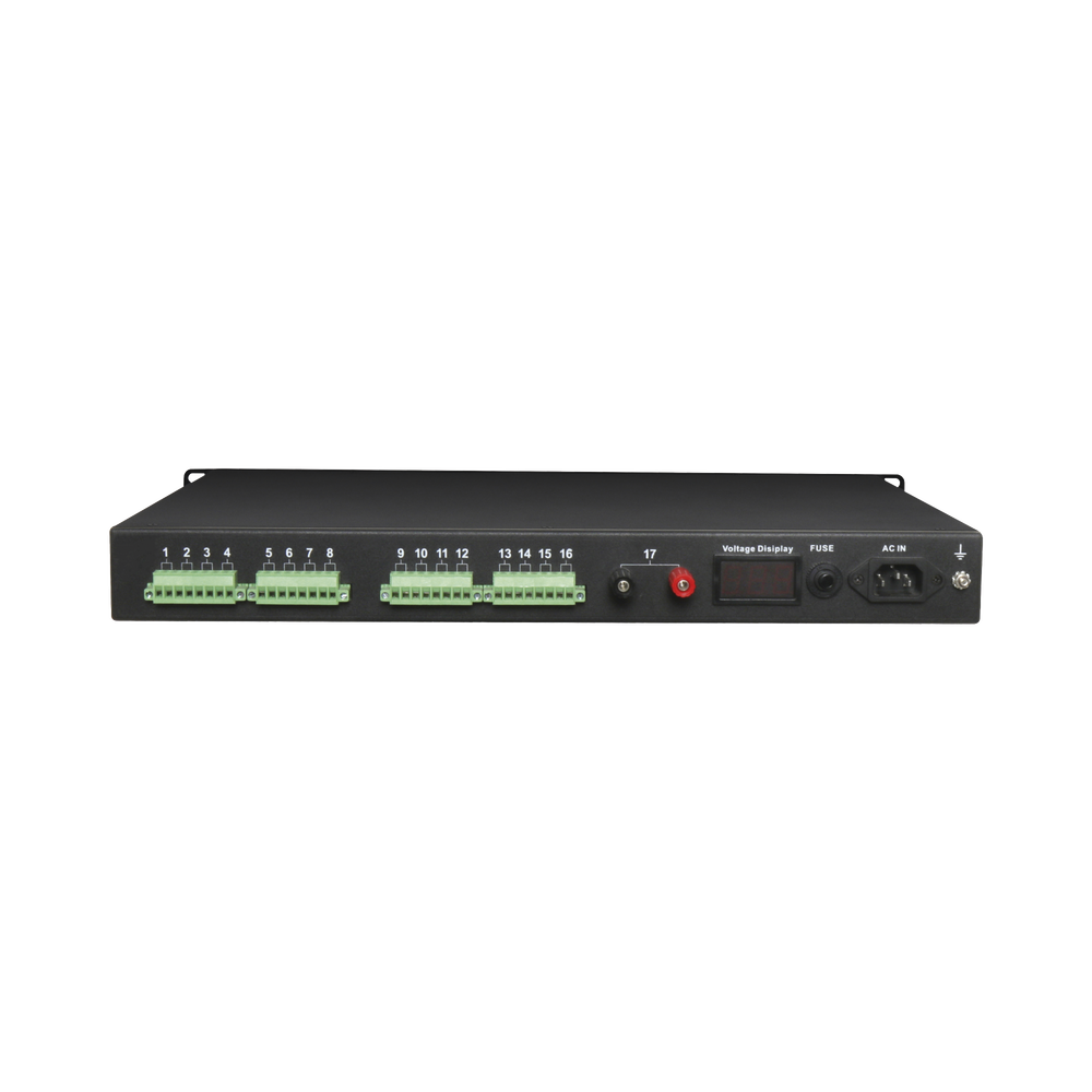 Fuente de Alimentación de ALTO RENDIMIENTO de 24 Vca 16 Salidas / 1.3A por Salida / Tipo RACK