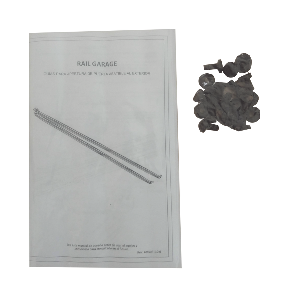 Guides for opening doors / Swing doors to the outside.