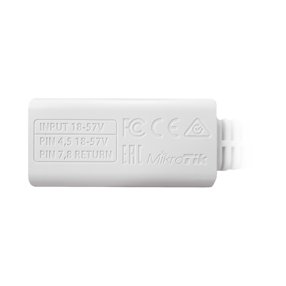 PoE Pasivo para Equipos Mikrotik 10/100/1000 Mbps