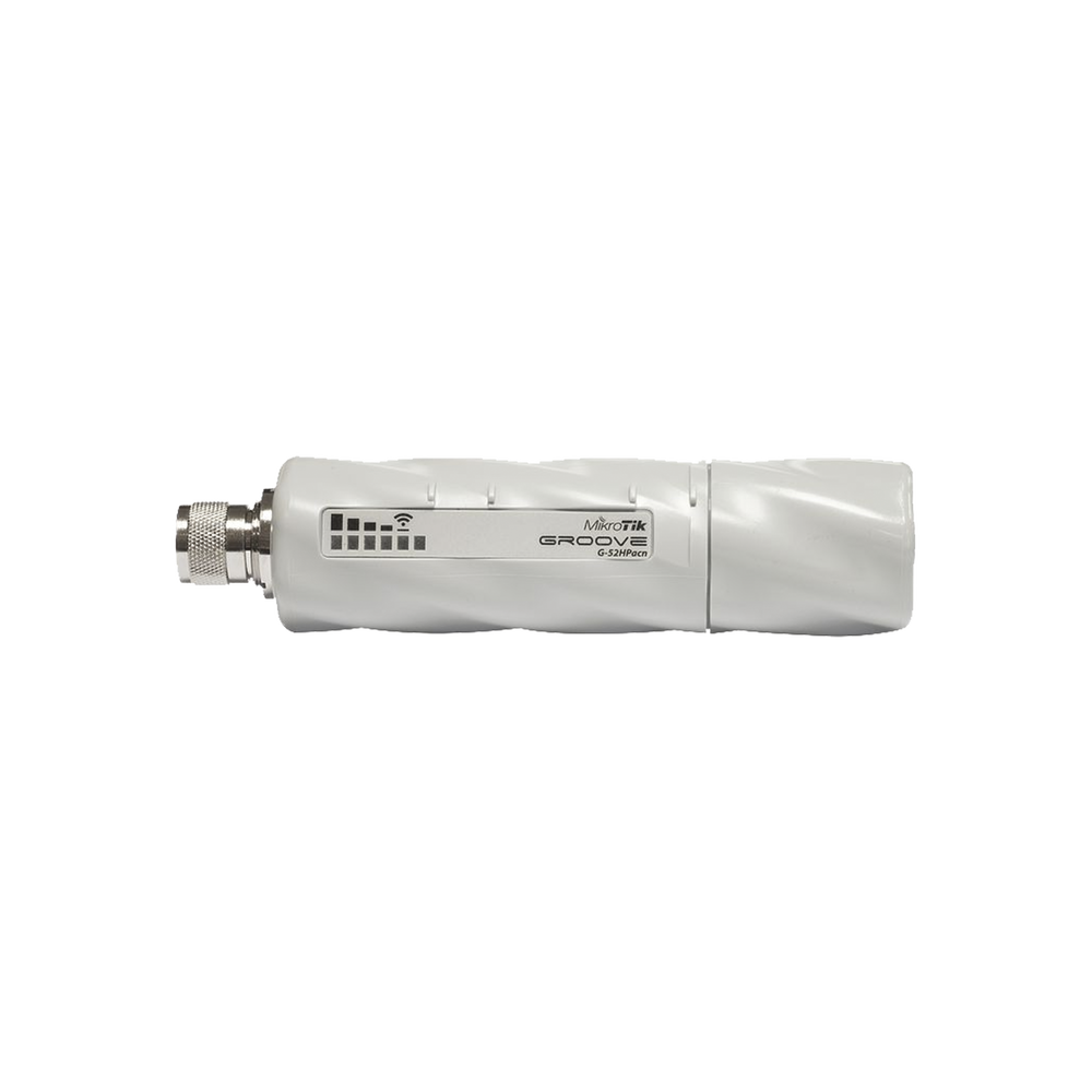 (Groove 52 ac) CPE y PtP en 2.4 o 5GHz 802.11 a/b/g/n/ac Conectorizado, con 400 mW de Potencia.