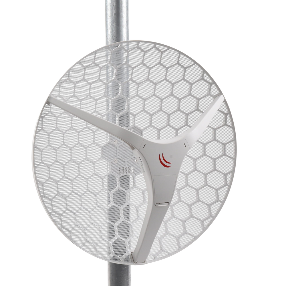 (LHG XL HP5) High Power Client and PtP, Enhanced 27 dBi Grid Antenna at 5GHz 802.11 a/n