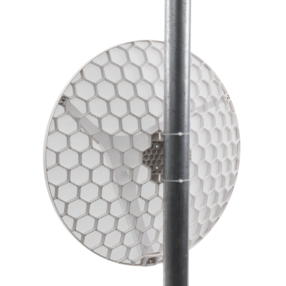 (LHG XL HP5) High Power Client and PtP, Enhanced 27 dBi Grid Antenna at 5GHz 802.11 a/n