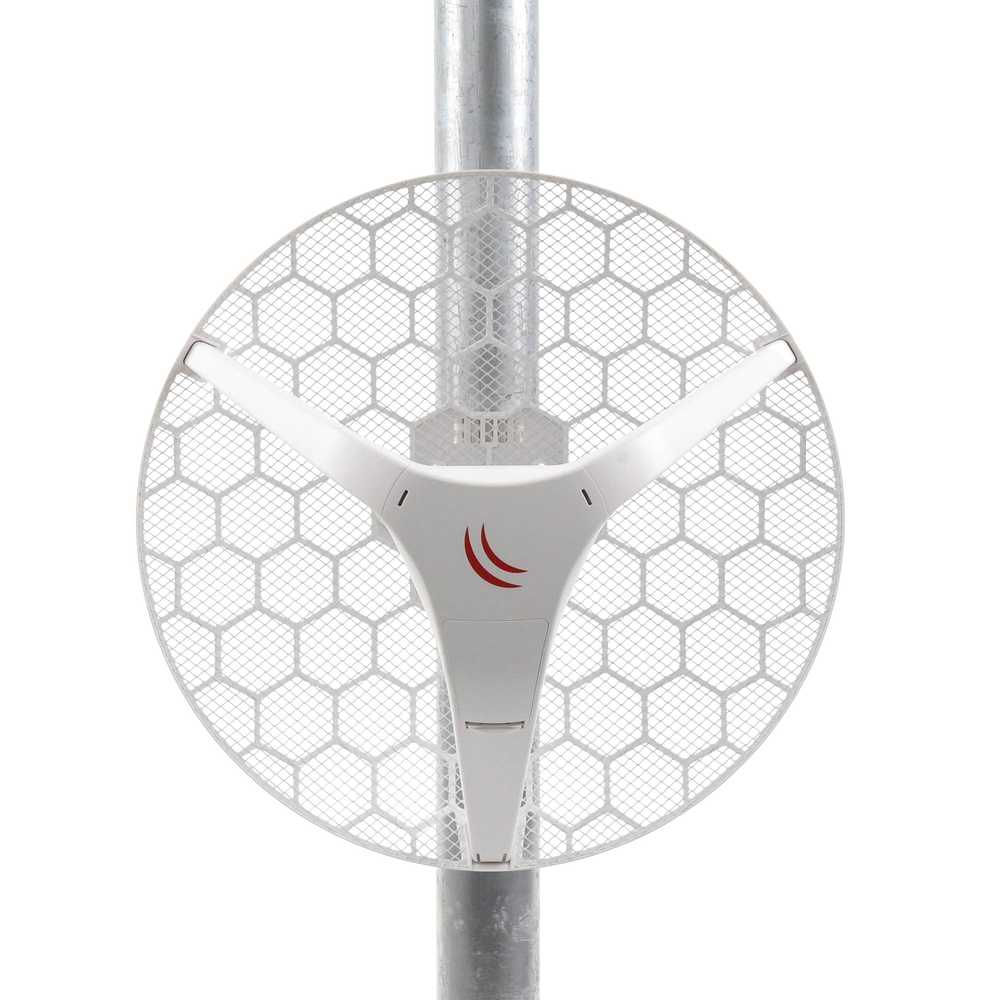 (LHG 5) Client and PtP at 5 GHz 802.11 a/n, Integrated 24.5dBi Antenna, Up to 316mW Power.