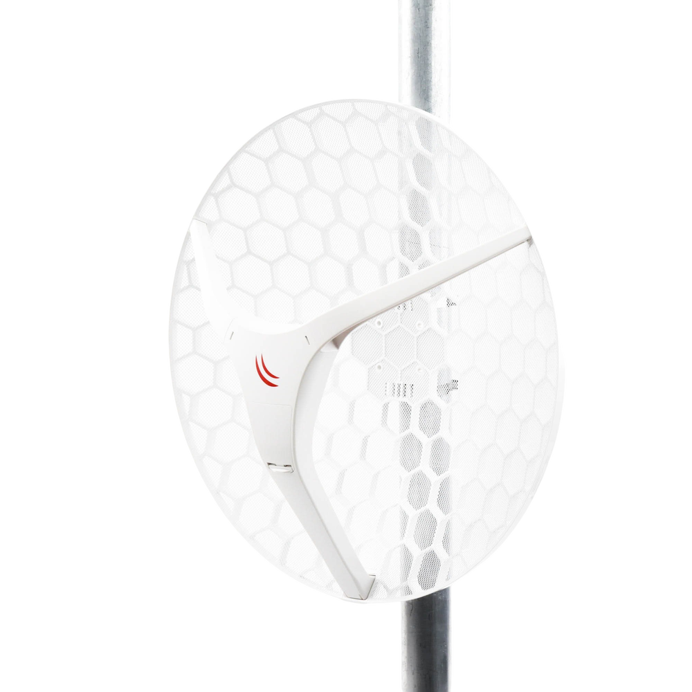 (LHG XL 5 ac) CPE y PtP en 5GHz 802.11 a/n/ac con Antena de Rejilla de 27dBi. "Ahora con Más Velocidad y Mayor Distancia"