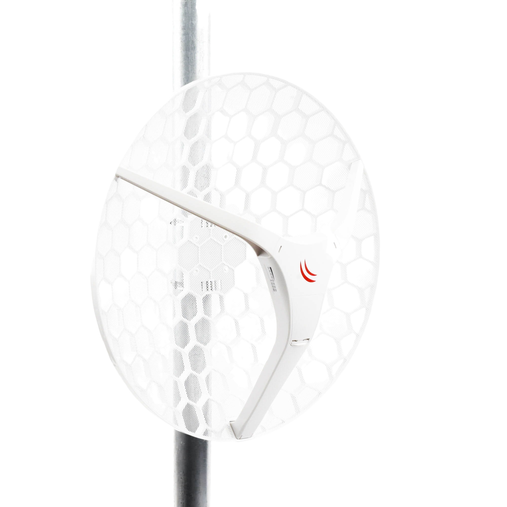 (LHG XL 5 ac) CPE y PtP en 5GHz 802.11 a/n/ac con Antena de Rejilla de 27dBi. "Ahora con Más Velocidad y Mayor Distancia"