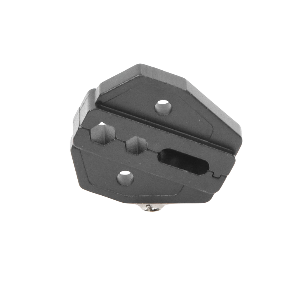Crimping Clamp for Ring Connectors in RG-58/U, RG-59/U, RG-142/U, RG-8/X in sizes 0.052", 0.068", 0.100", 0.213" and 0.255".