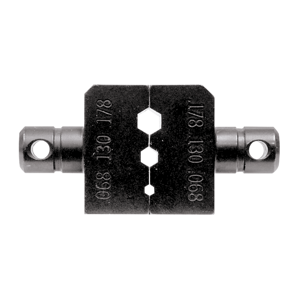 Dado para Plegar Conectores de Anillo con Mordaza Hex. de 0.068", 0.130" y 0.178" en LMR-100A, RG-174/U y RG-316/U.