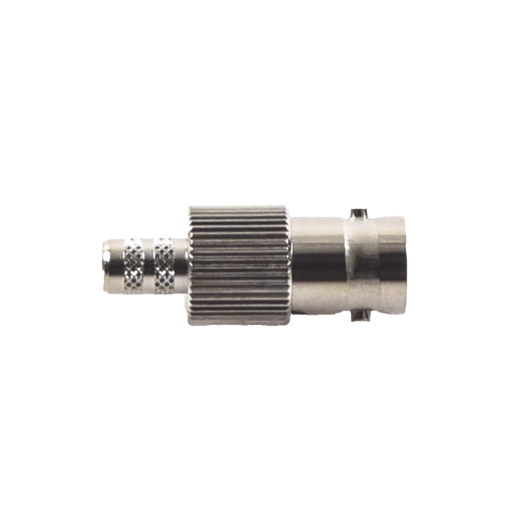 BNC Female Ring Connector for RG-8/X, LMR-240, 9258 Cables, Nickel/Gold/Delrin.