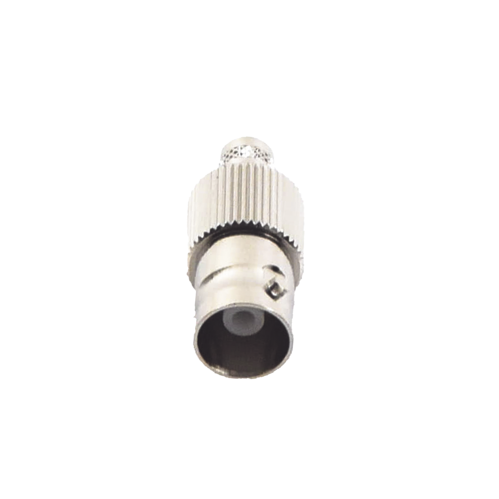 BNC Female Ring Connector for RG-8/X, LMR-240, 9258 Cables, Nickel/Gold/Delrin.