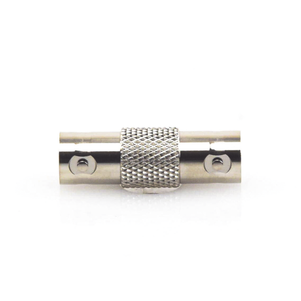 Barrel Adapter for 50 Ohm BNC Female to BNC Female Connectors, Nickel/Gold/Polypropylene.