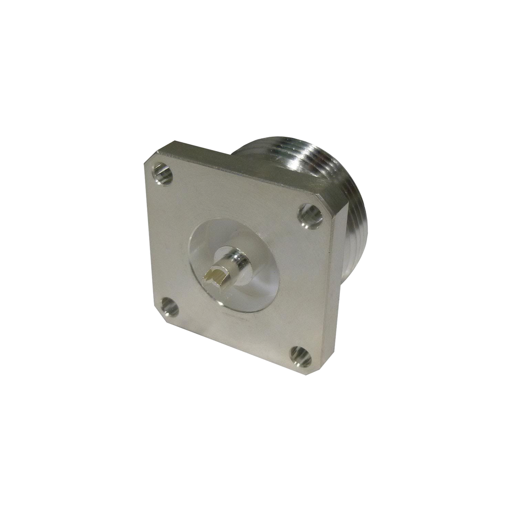 DIN 7-16 Female Connector, 4-Hole Flange Type for Panel and Solder Cup.