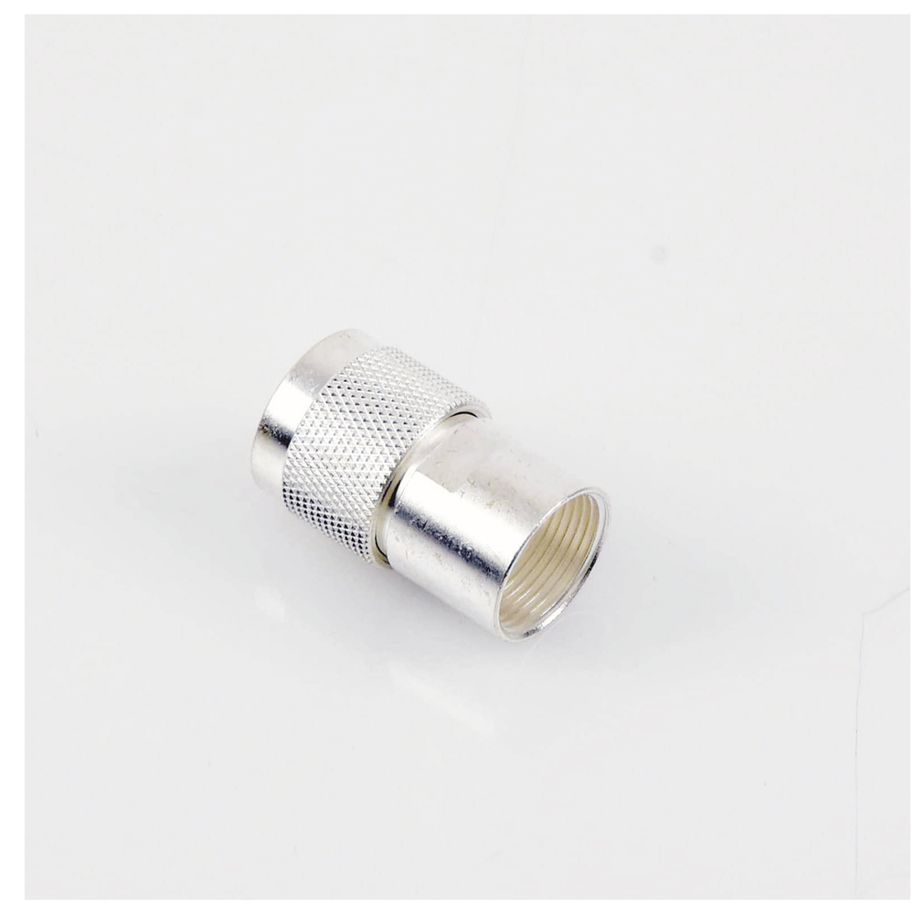 N Male Connector for Cables with AWG-11 or 13 Center Conductor, Type RG-8/U (BELDEN 8237), RG-213/U (8267), RG-214 (8268).