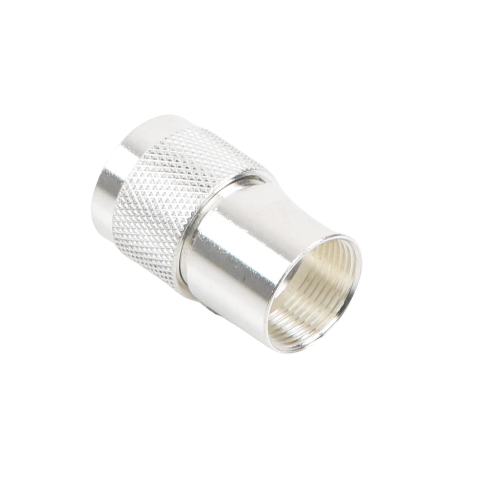 N Male Threaded Connector for Cables 9913, RFLASH-1113, 7810A, RG8/U-SYS, CNT-400, 8214, Silver/Gold/Teflon.