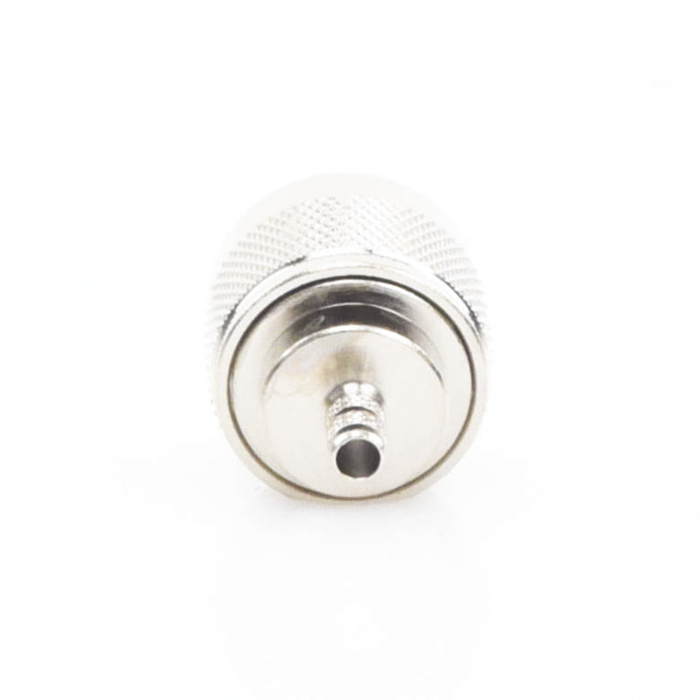N Male Crimp Ring Connector for RG-58/U, RG-142/U, LMR-195 Coaxial Cables, Nickel/Gold/Teflon.
