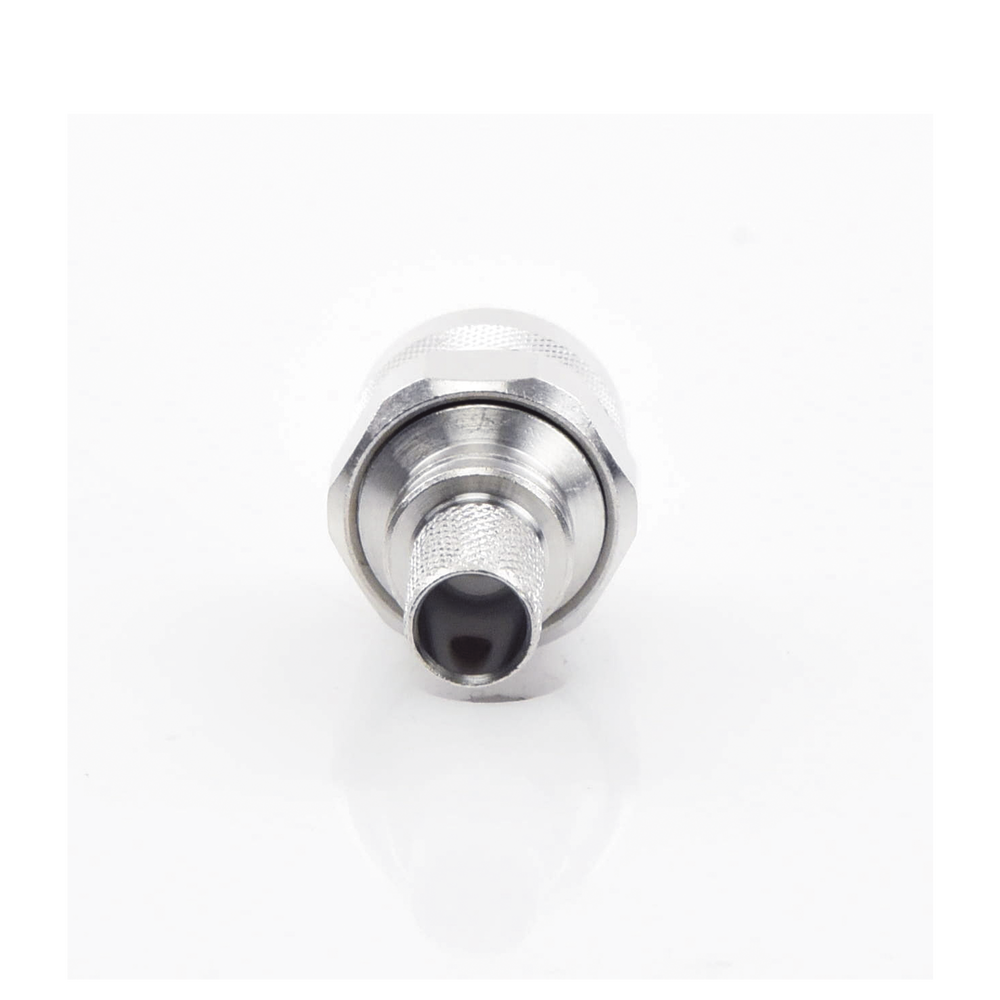 N Male Connector with Captive Pin, Fold-down Ring, for 9913, LMR-400, CNT-400, RG8/U-SYS, RFLASH-1113, 8214, 7810A cables.