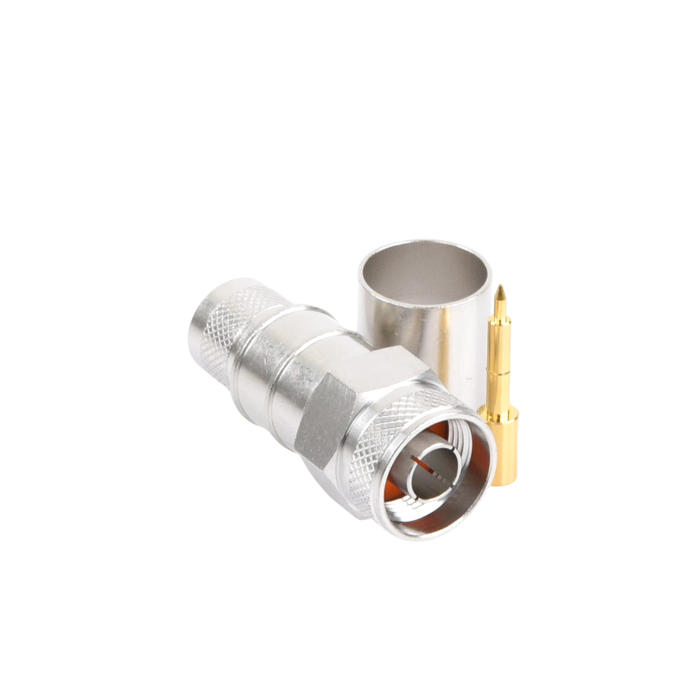 N Male Hex Fold Ring Connector for Belden 7977A (RF-600), LMR-600, CNT-600.